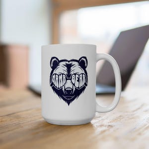 Mama Bear Ceramic Mug, Mommy Coffee Cup, Mother&#39;s Day Gift, Tea Lover Gift, Animal Lover Mug