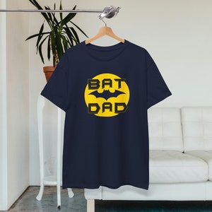 バットパパのグラフィックTシャツ、お父さんへのプレゼント、父の日のプレゼント、スーパーヒーローパパ