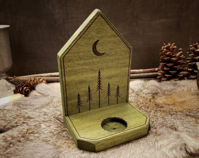 Lunar Forest Candle Holder