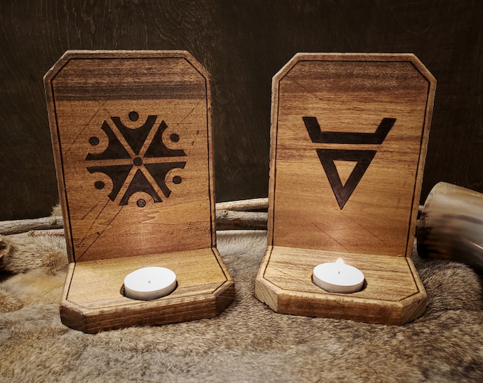 Slavic Native Faith Candle Holder