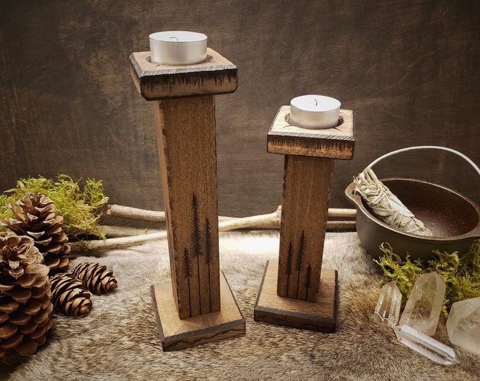 Woodlands Candlesticks