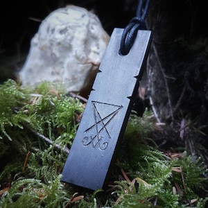 Sigil of Lucifer Blackwood Pendant image 1