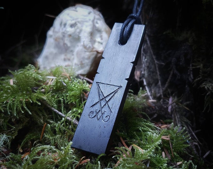 Sigil of Lucifer Blackwood Pendant