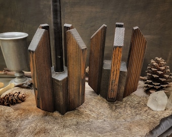 Dark Lord Rustic Candle Pillars