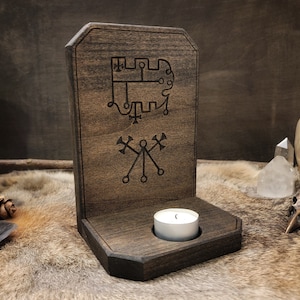 Ars Goetia Grouped Candle Holder Evening Brown