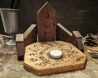Cozy Campsite Candle Altar