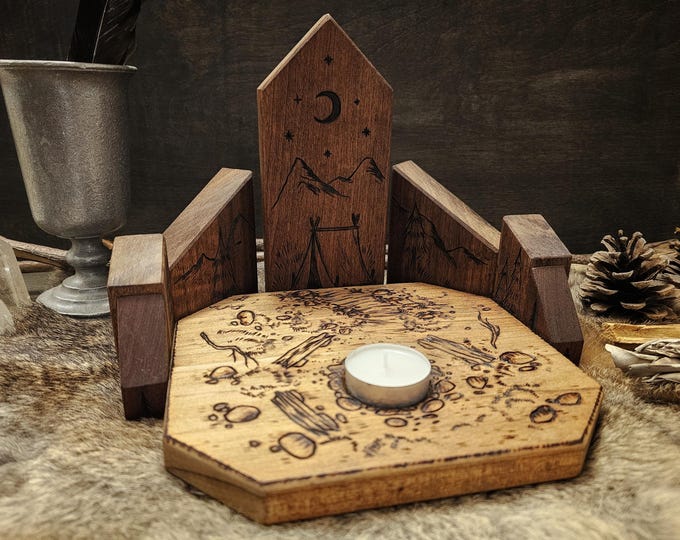 Cozy Campsite Candle Altar