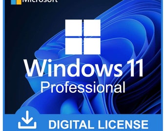 Activation en ligne d'une véritable clé de licence OEM Win11 Pro | Code d'activation à vie de Windows 11 Professionnel | Accès partout | Performances à vie