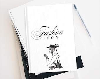 Cute Fashion Sketch Journal |  Hardcover Notebook
