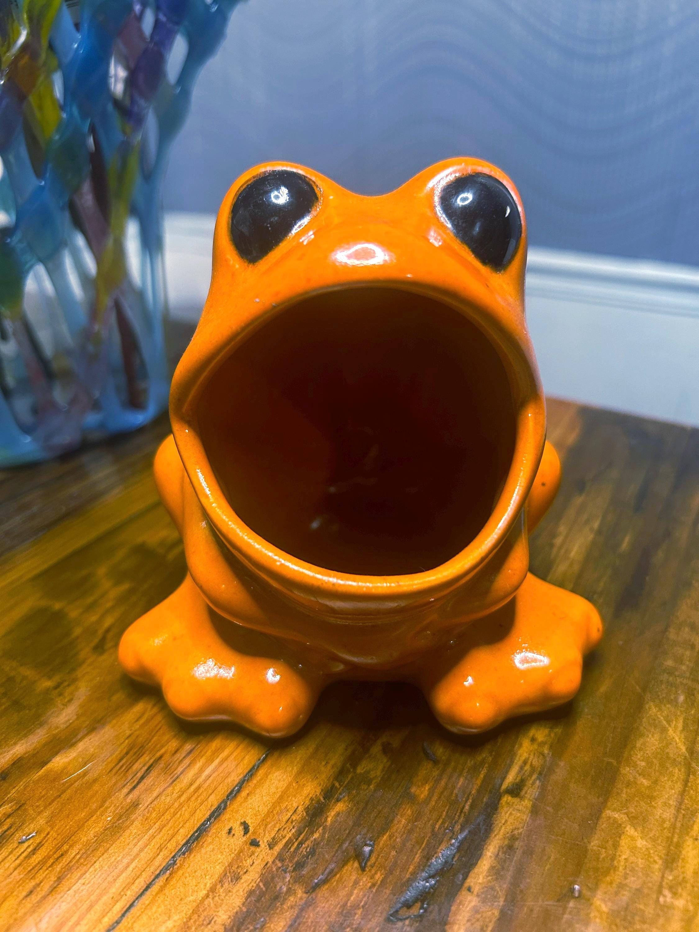 Vintage Orange Frog, Scrubby Holder ~ 5” - Etsy