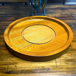 Vintage Solid Wood Chip and Dip Tray ~ 12”