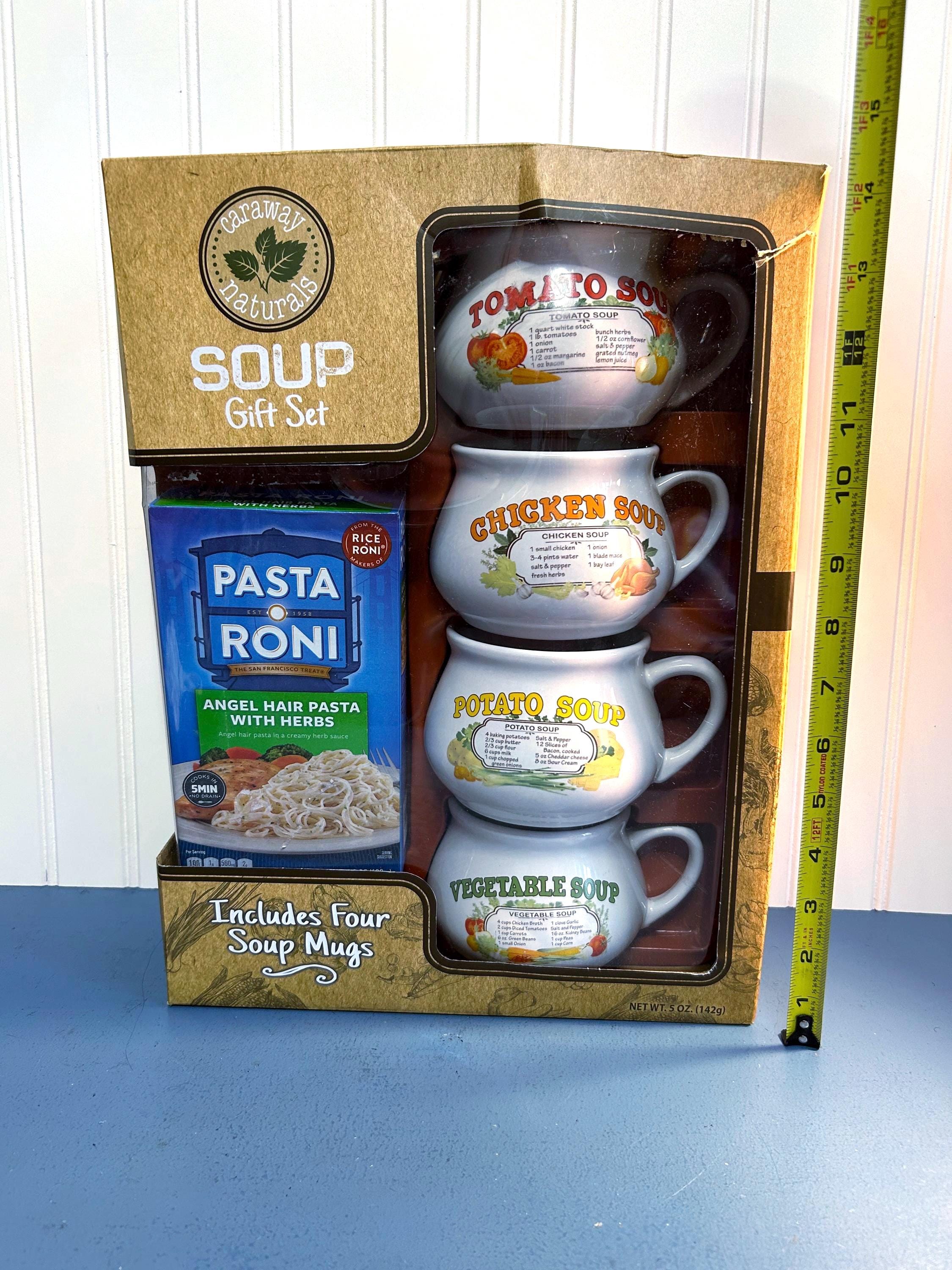 Vintage NIB Recipe Soup Bowls, Tomato, Chicken, Potato and