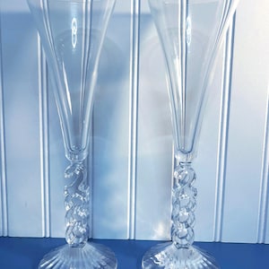 Vintage Cristal D’Arques Millennium Year 2000 Vintage Kieliszki do szampana~ zestaw 2 sztuk