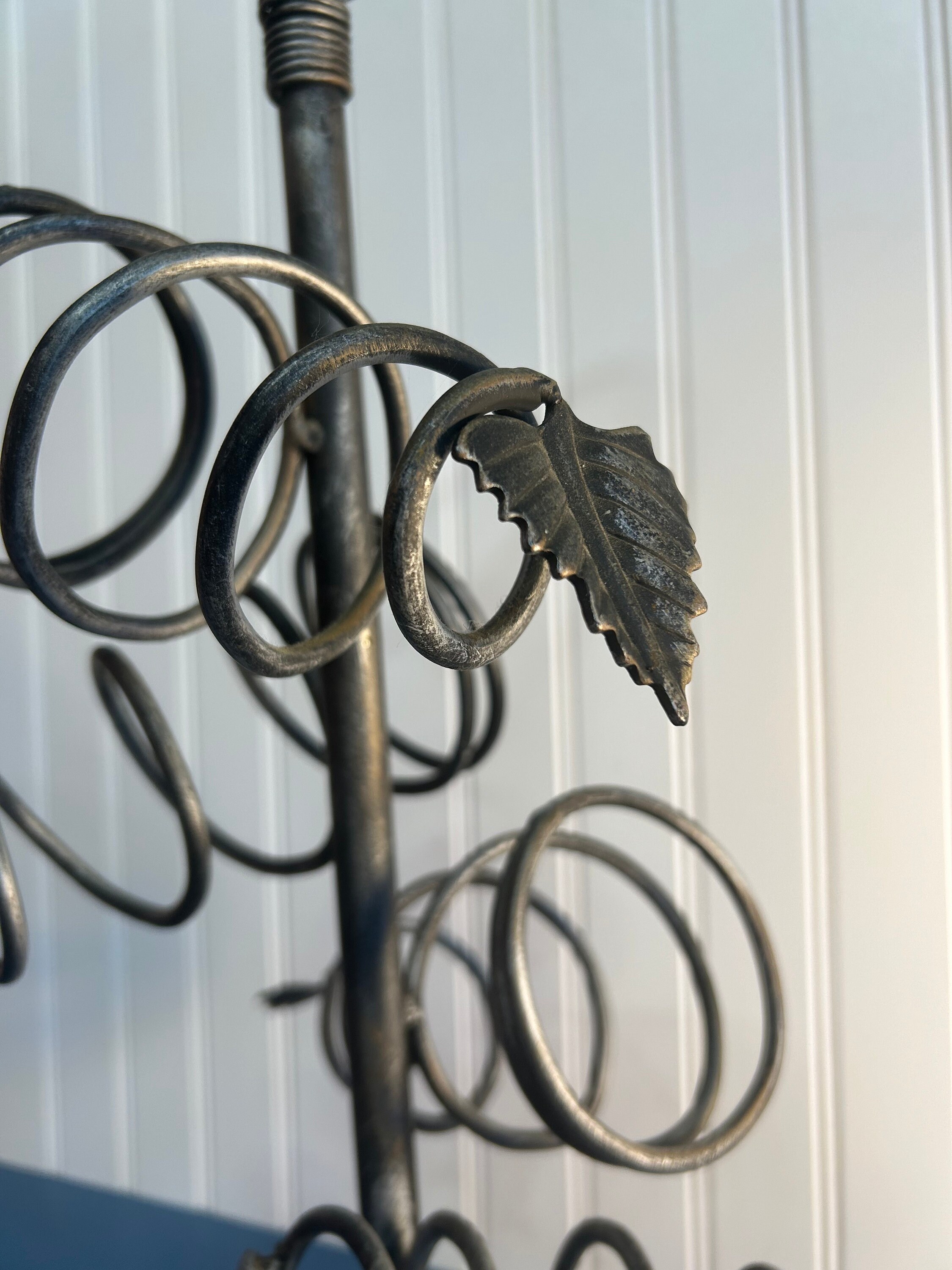 Grapevine Grap Leaf Iron Rack Rack Holds 4bottles - Etsy