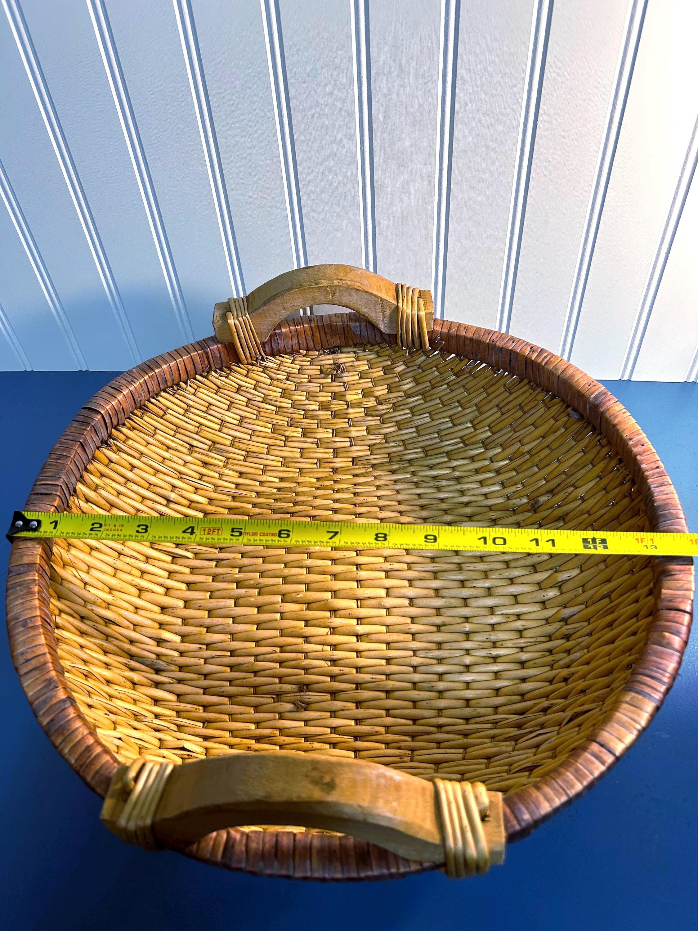 Ancienne Corbeille De Pêche En Osier (saule Fendu) - Marque Gold Metal - Japon - Vintage