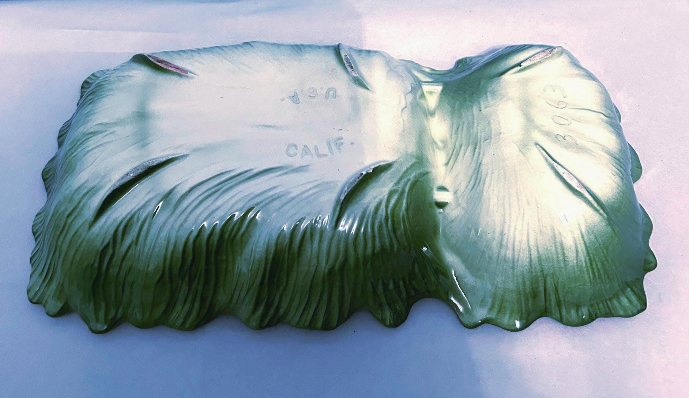 ヴィンテージ ブラッド・ケラー グリーンレタス 仕切り皿 ~ 13インチ