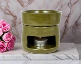 Matte Ceramic Oil Burner - Aromatherapy Diffuser