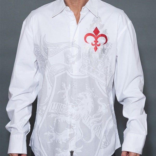 Rebel Spirit Long Sleeve Authentic Ed Hardy Christian Audigier Style Men Shirt Royal Life Style Modern Fashion Gift Brand New Official