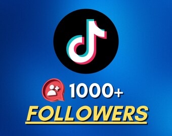 TikTok 1000+ Real Followers - 24 Hr Delivery - Social Media SM Boost Genuine Authentic Organic Traffic