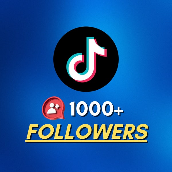TikTok 1000+ Real Followers - 24 Hr Delivery - Social Media SM Boost Genuine Authentic Organic Traffic