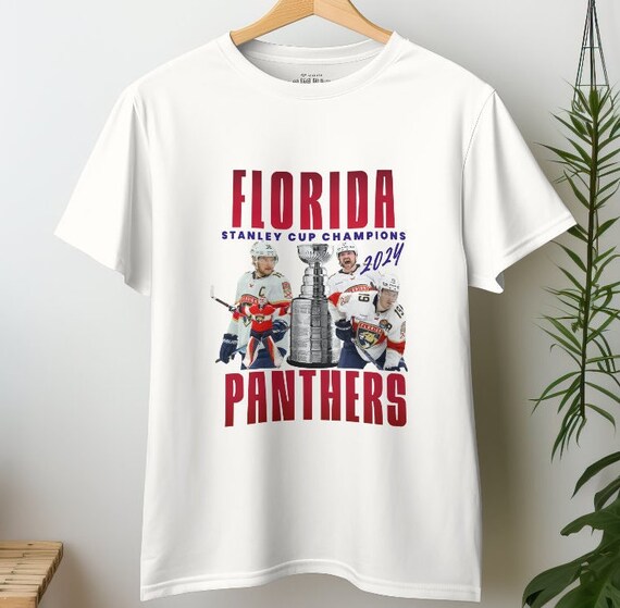 Florida Panthers 2024 Stanley Cup Champions T shirt Unisex Graphic Tee With Tkachuk Barkov Reinhart and Bobrovsky Etsy UK