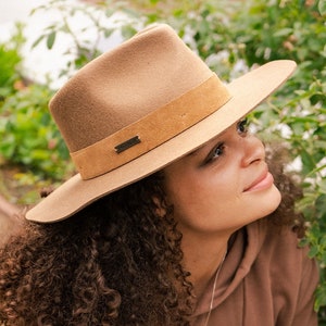 Fedora, Flat Brim Hat, Wide Brim Hat, Mens Fedora, Womens Fedora, Stylish Hat, Cowboy Hat, Wool Hat, Brown Fedora, White Fedora, Rancher Hat