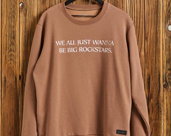 Rockstar - Unisex Sweatshirt - Rock Music Band Inspired Cotton Crewneck Sweatshirt