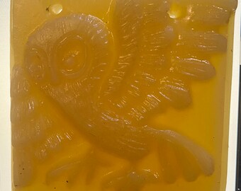 Owl Ornament from Beeswax