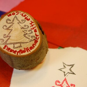 Mini Folk Christmas Tree Stamp kit image 3