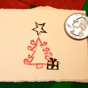 Mini Folk Christmas Tree Stamp kit image 2