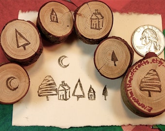 Mini Forest Village Stamp kit