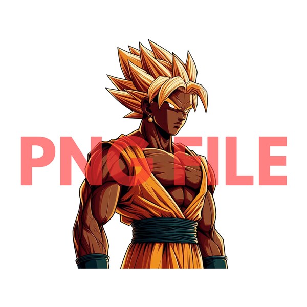 Black Goku png style cartoon, PNG, cricut ,Street Wear, Sublimation PNG, Clothing Brand, Design, anime trending t-shirt designs