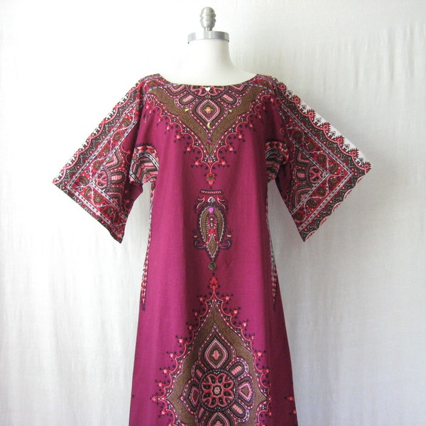 Kaftan Maxi Dress Dashiki Dress Ethnic Dress Cotton Caftan Hippie Dress