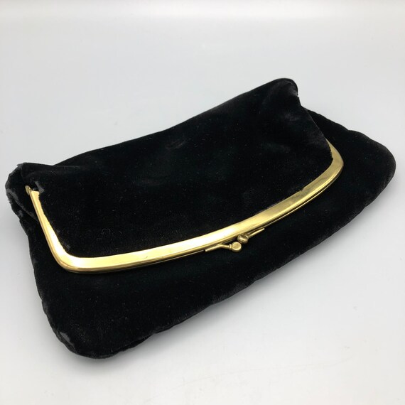 black velvet clutch purse