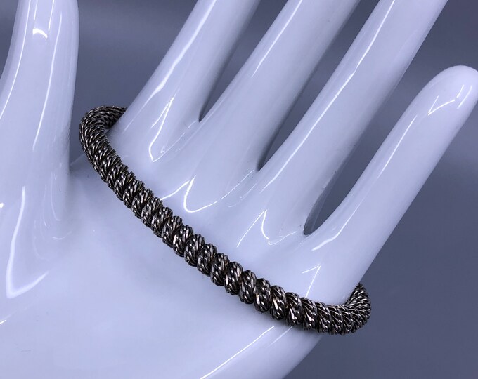 Vintage Sterling Rope Twist Bracelet Italy Etsy Canada
