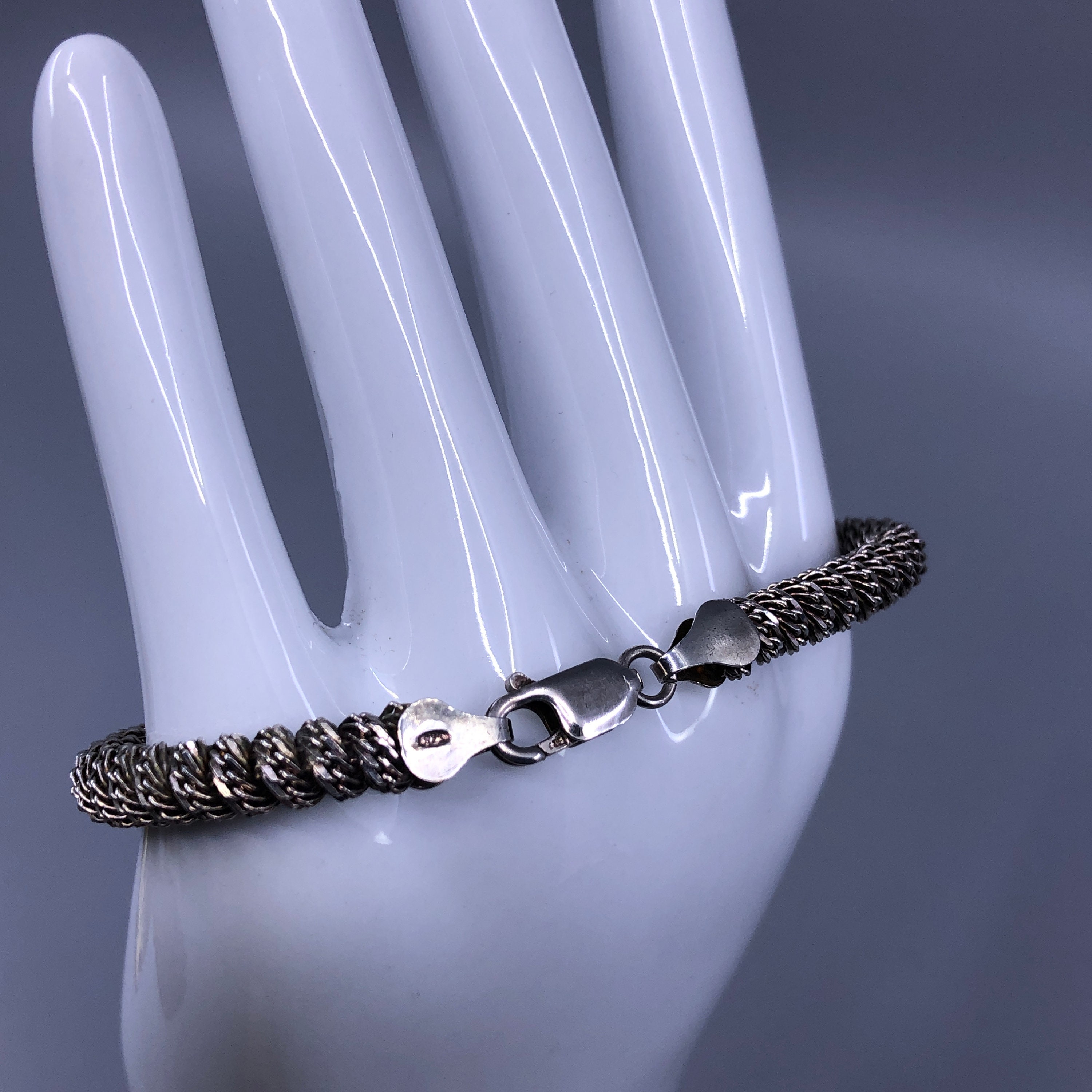 Vintage Sterling Rope Twist Bracelet Italy Etsy
