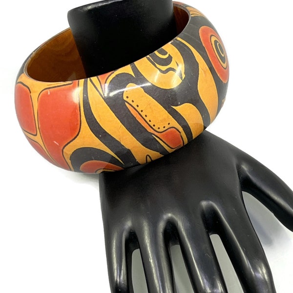 Mike Dangeli Eagles Wood Bangle Tlingit Tsimshian First Nations