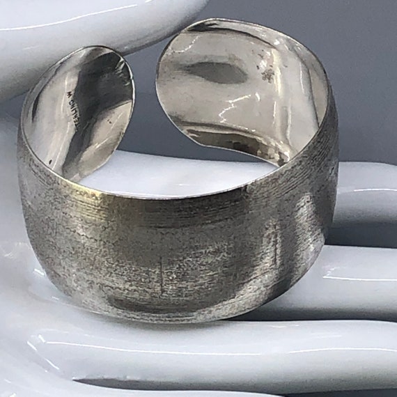 Sterling Silver Southwest Style Small Cuff Bracel… - image 5