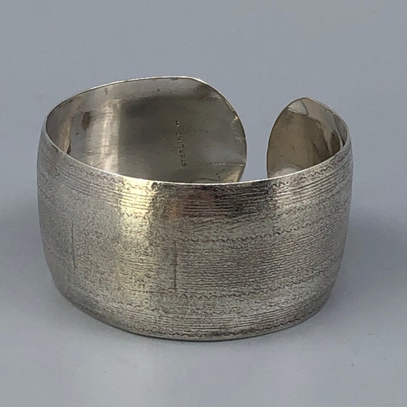 Sterling Silver Southwest Style Small Cuff Bracel… - image 9