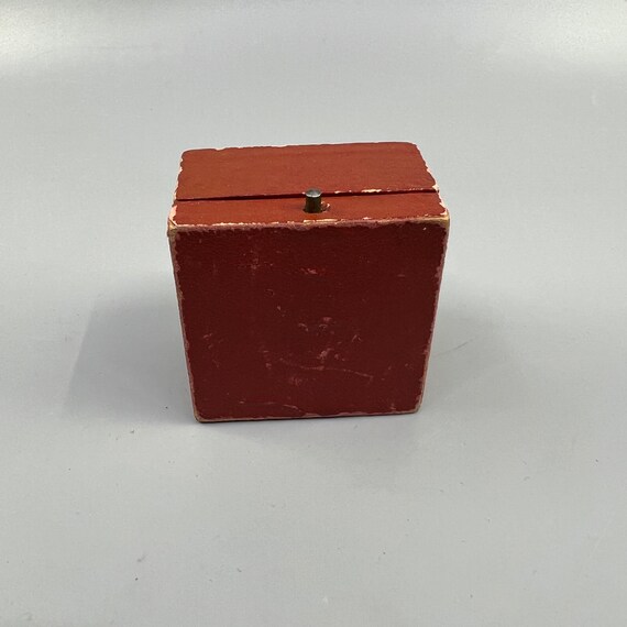 Antique Ring Presentation Box Domed Push Button R… - image 9