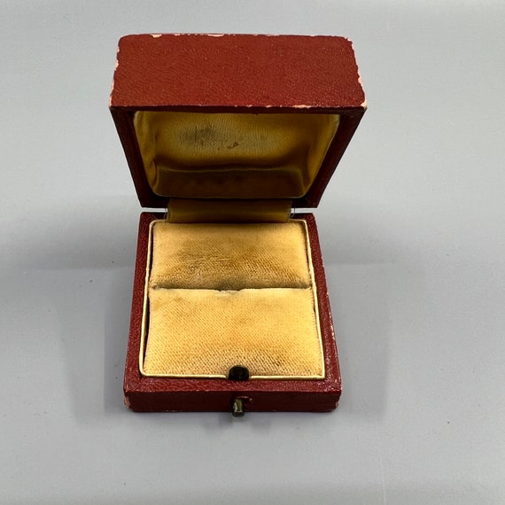 Antique Ring Presentation Box Domed Push Button R… - image 8