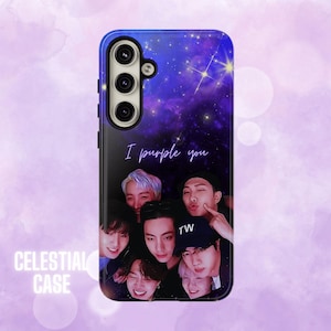 Phone Case, BTS Purple You Cute Tough Case, K-Pop Fan Gift, Protective Cover, Purple Aesthetic, Bangtan Boys Merch, iPhone Samsung Galaxy,