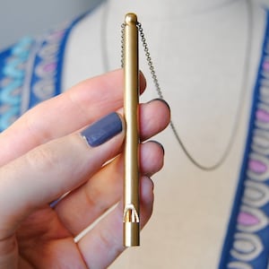 Long Whistle Necklace | Gift for Student | Biker | Teacher | Girlfriend | Mom | Cute Safety Whistle