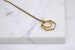 Paired Hexagons Necklace | Minimal Geometric Pendant | Modern and Simple Jewelry 