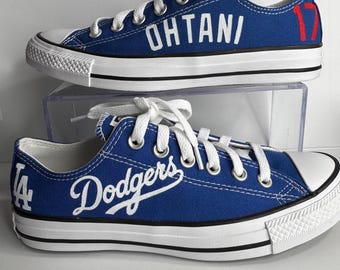 Custom Los Angeles dodgers converse sneakers Handpainted