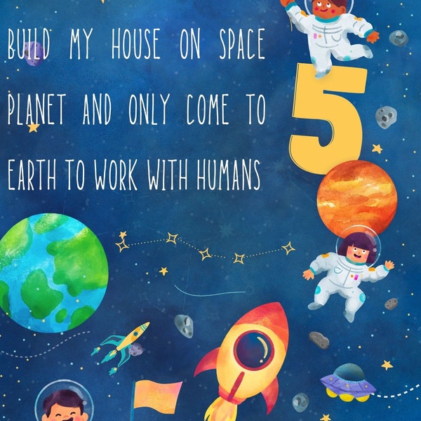 Build My House on Space Planet and Only Come to Earth to Work with Humans