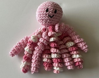 Crochet Octopus for Preemies, Crochet Octopus for Babies in  Pink and Variegated pink Color, Crochet Amigurumi