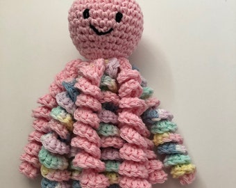 Crochet Octopus for Preemies, Crochet Octopus for Babies in Pink  Color and variegated pink, Crochet Amigurumi