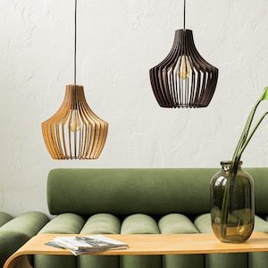 Leuchte, Anhänger Kronleuchter, Holz Moderne Kronleuchter Beleuchtung, Holz Pendelleuchte, Deckenleuchte, Pendelleuchte, Einzigartige Beleuchtung