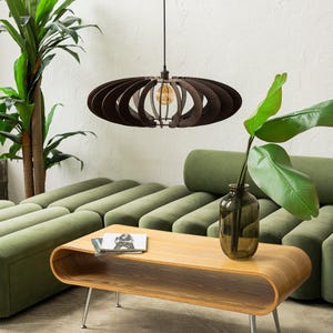 Handcrafted Wooden Pendant Lamp Shade, Modern Ceiling Light, Wooden Pendant Lamp, Wood Ceiling Lamp, Pendant Light, Chandelier Lighting